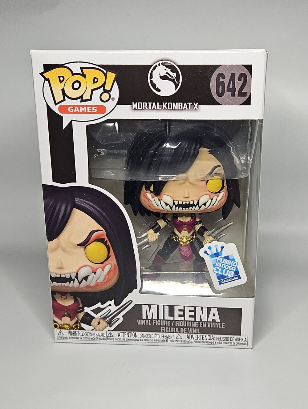 Funko Pop Vinyl Games Mortal Kombat X Mileena 642 Funko Club Exclusive Protector